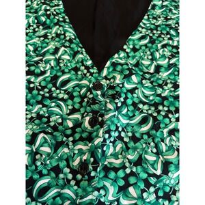 Shamrock Saddle River Vest Lucky St. Patrick's Day 4 Leaf Clover 2X Unisex‎